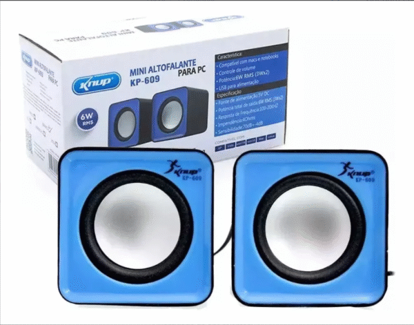 Caixa De Som Para Pc/notebook 6w Kp-609 - Knup
